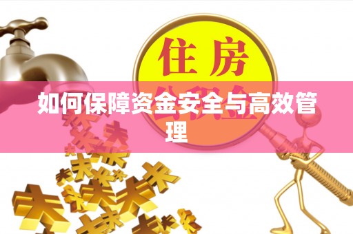 甘谷如何保障资金安全与高效管理