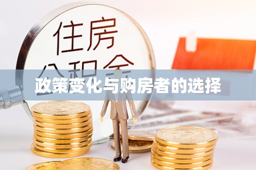 甘谷政策变化与购房者的选择