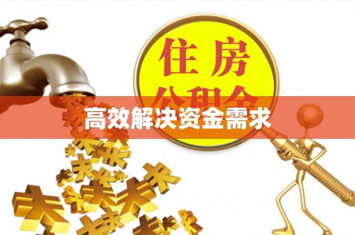甘谷高效解决资金需求