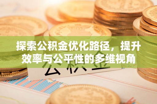 甘谷探索公积金优化路径，提升效率与公平性的多维视角
